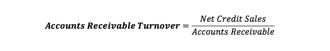 formula for accounts receivable turnover